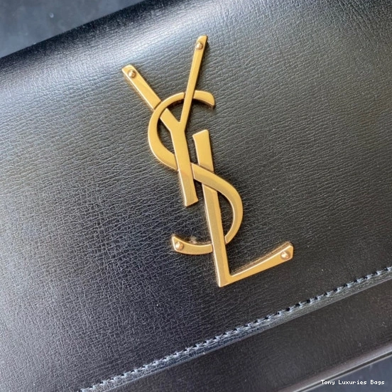 Tony Luxuries CROCODILE-EMBOSSED LEATHER IN YSL SUNSET SHINY 0820